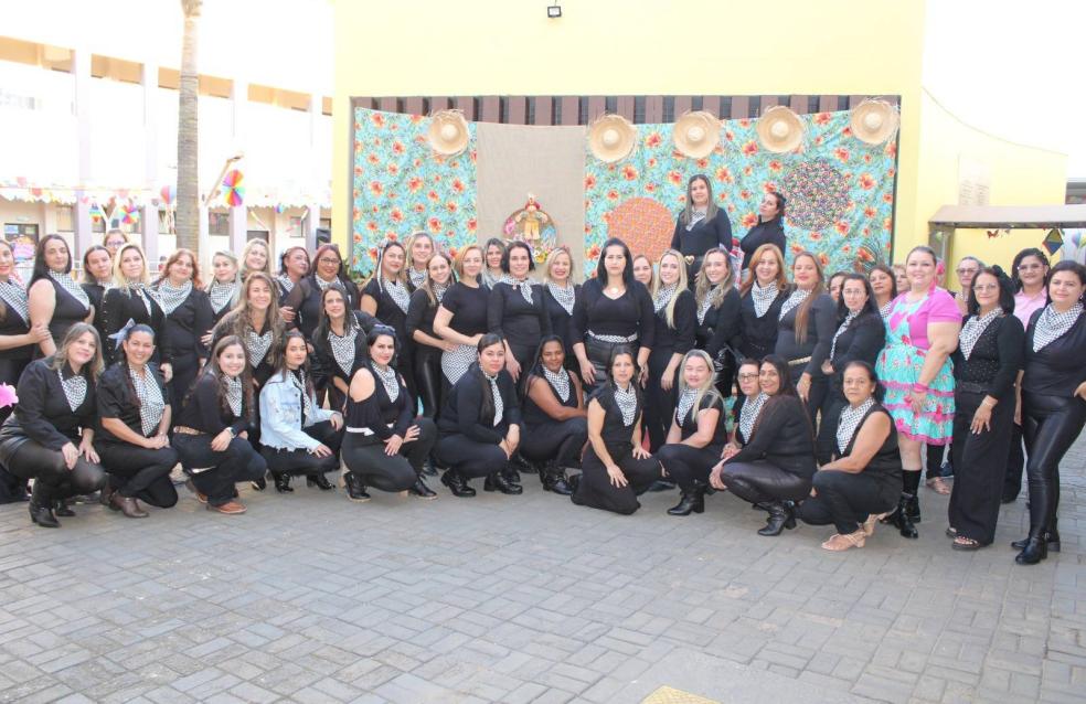 Arraiá da Escola Municipal Professora Ediene da Silva Dias.