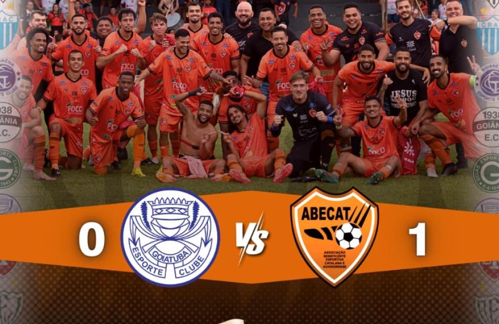 O Time de Ouvidor, Abecat Ouvidorense , vence nesta quarta-feira (29) o Goiatuba EC por 1 a 0.